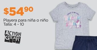 Chedraui Playera para niña o niño talla: 4 - 10 oferta