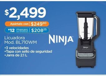 Licuadora ninja oferta en Chedraui