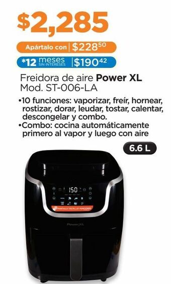 Chedraui Freidora de aire powerxl af-e6001-la oferta