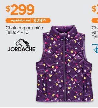 Chedraui JORDACHE Chaleco para niña Talla: 4 - 10 oferta