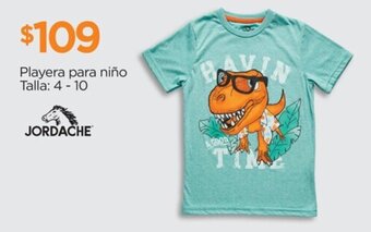Chedraui JORDACHE Playera para niño Talla: 4 - 10 oferta
