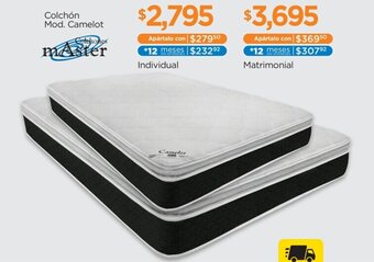 Chedraui mAster Colchón Mod. Camelot Individual oferta