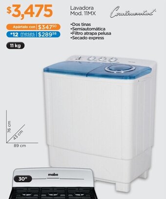 Chedraui Lavadora Mod. 11MX oferta