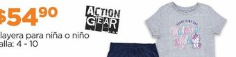Chedraui Playera para niña o niño  action gear oferta