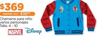 Chedraui Chamarra para niño varios personajes oferta