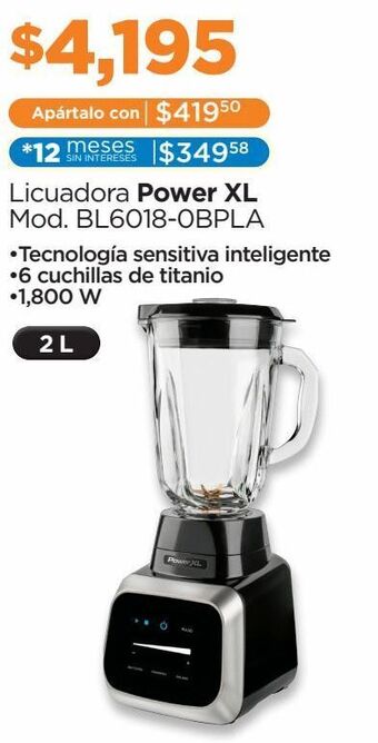 Chedraui Licuadora power xl 2l oferta