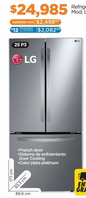 Chedraui Refrigerador lg oferta