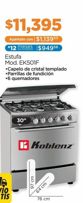 Chedraui Estufa koblenz oferta