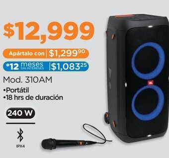Bocinas party box 310am jbl
