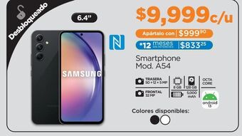 Chedraui Smartphone samsung a54 oferta