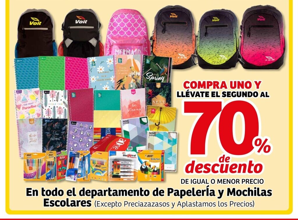 Soriana discount mochilas escolares