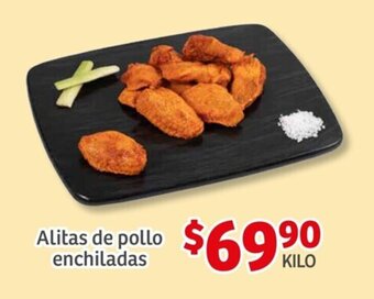 Soriana Mercado Alitas de pollo enchiladas oferta