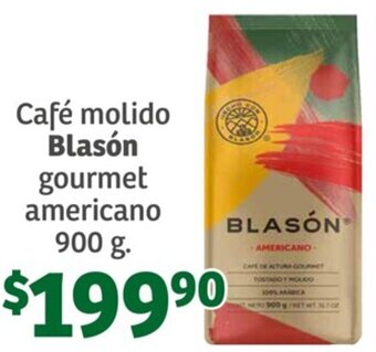 Blasón Café molido gourmet americano 900 g.
