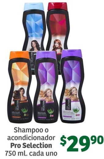 Pro Selection Shampoo o acondicionador  750 ml. cada uno