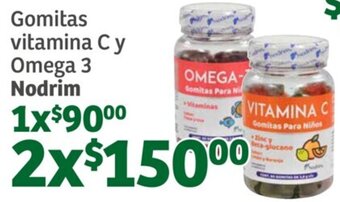 Nodrim Gomitas vitamina C y Omega 3