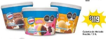Cubeta de Helado Nestle / 3 It.