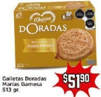 Calimax Galletas Doradas Marías Gamesa 513 gr. oferta