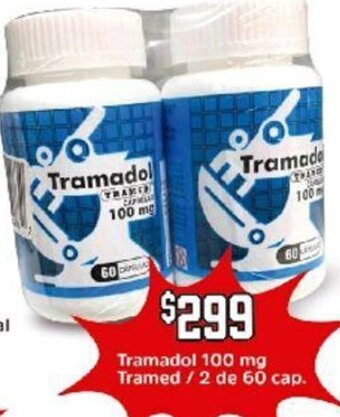 Tramadol 100 mg Tramed / 2 de 60 cap.