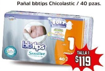 Calimax Pañal bbtips Chicolastic / 40 pzas. oferta