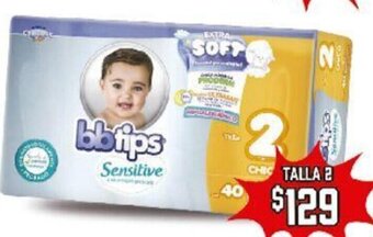 Pañal bbtips Chicolastic / 40 pzas.