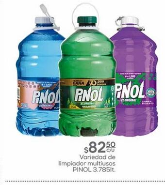 Variedad de limpiador multiusos pinol 3.785l