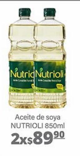 Aceite de soja nutrioli 850ml x 2