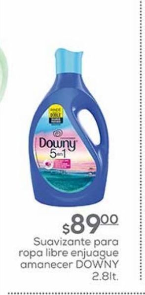 Fresko Suavizante para ropa libre enjuague amanecer downy 2.8l oferta