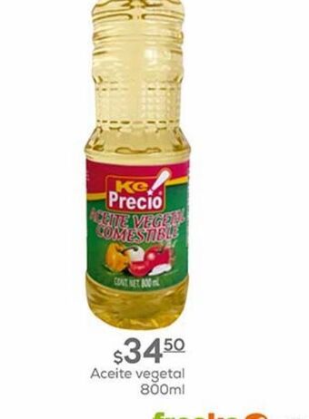 Fresko Aceite vegetal ke precio 800ml oferta