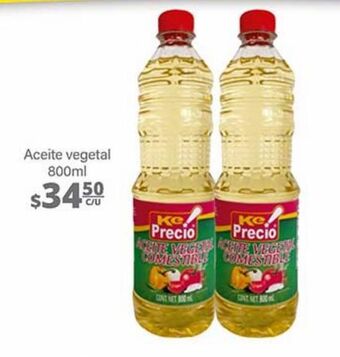 La Comer Aceite vegetal ke precio 800ml oferta