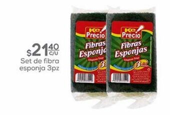 Fresko Set de fibra esponja 3pz oferta