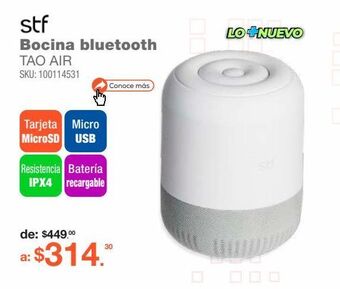 RadioShack Bocina bluetooth stf tao air oferta