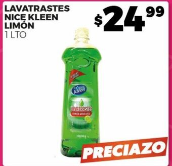 Merco Lavatrastes nice kleen limón 1 lt oferta
