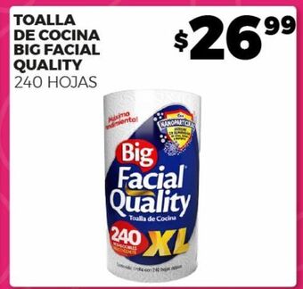 Toalla de cocina big facial quality 240 hojas