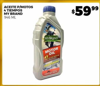 Merco Aceite p/motos 4 tiempos my brand 946ml oferta