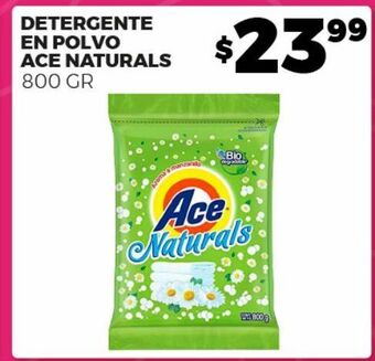 Merco Detergente en polvo ace naturals 800 gr oferta