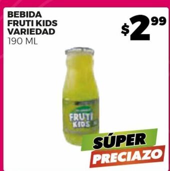 Merco Bebida fruti kids variedad 190 ml oferta