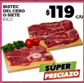 Merco Bistec del cero o siete kilo oferta