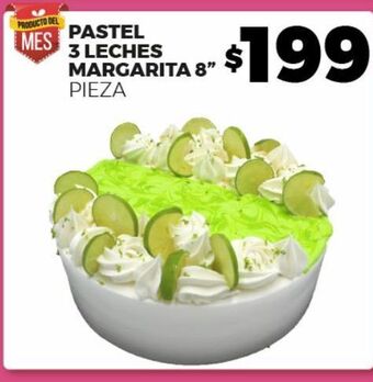Merco Pastel 3 leches margarita 8 pieza oferta