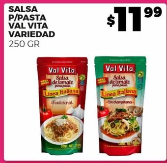 Merco Salsa p/pasta val vita variedad 250gr oferta