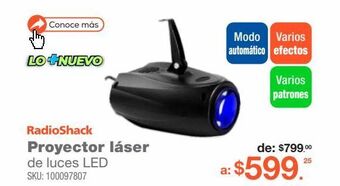 RadioShack Proyector láser luces led ems64 radioshack oferta