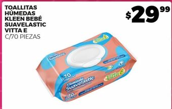 Merco Toallitas húmedas kleen bebé suavelastic vita e c/70 pzas oferta