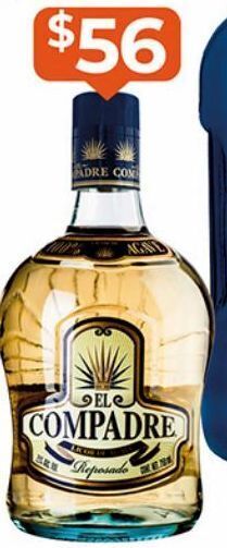 Licor de agave el compadre reposado