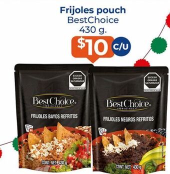 Frijoles pouch best choice 430g