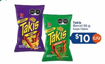Takis barcel 56g fuego/ fajitas