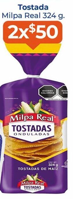 Tiendas Neto Tostada milpa real 324g x 2 oferta