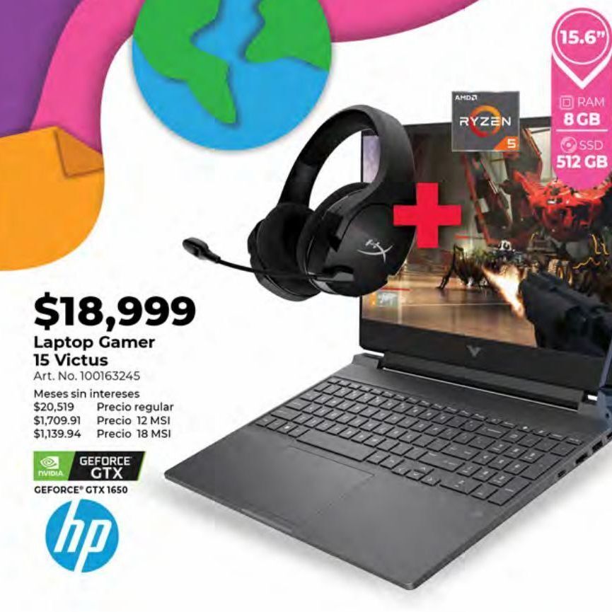 Laptop hp oferta en Office Depot