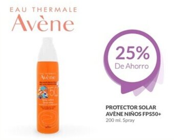 Farmacias Guadalajara PROTECTOR SOLAR AVÈNE NIÑOS FPS50+ 200 ml oferta