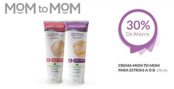 Farmacias Guadalajara CREMA MOM TO MOM PARA ESTRÍAS A O B 250 ml oferta