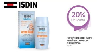 Farmacias Guadalajara FOTOPROTECTOR ISDIN PEDIÁTRICO FUSION FLUID FPS50+ 50 ml oferta