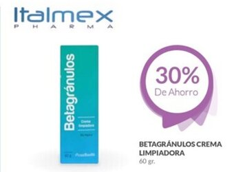 Farmacias Guadalajara BETAGRÁNULOS CREMA LIMPIADORA 60gr oferta